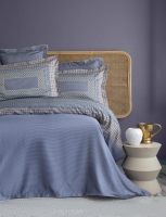 King Size Regina İndigo Elegance Saten Nevresim Takımı