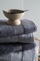 Lotus 90x150 CM 4'Lü Gri/Antrasit Havlu Aile Seti