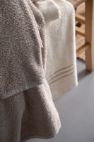 Penye Modeo Bornoz Vizon/Ekru Aile Seti