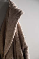 Penye Modeo Bornoz Vizon/Ekru Aile Seti