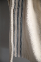 Penye Modeo Bornoz Yeşil/Ekru Aile Seti