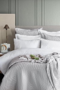 Tek Kişilik Belmont Gray Timeless Yatak Örtüsü Nevresimli Prime Set