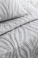 Tek Kişilik Belmont Gray Timeless Yatak Örtüsü Nevresimli Prime Set