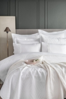 Tek Kişilik Belmont White Timeless Yatak Örtüsü Nevresimli Prime Set