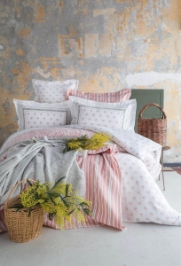 Tek Kişilik Florantine Blush Timeless Yatak Örtüsü Nevresim Set