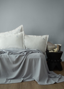 Tek Kişilik Pure İndigo Nevresimli Pike Seti