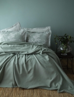 Tek Kişilik Tanya Adaçayı Nevresimli Bambu Pike Takımı