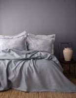 Tek Kişilik Tanya İndigo Nevresimli Bambu Pike Takımı