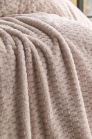 Tek Kişilik Trusty Ekru Jakar Desen Battaniye 160x220 CM