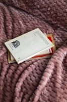 Tek Kişilik Trusty Pembe Jakar Desen Battaniye 160x220 CM