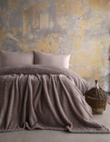 Tek Kişilik Trusty Vizon Jakar Desen Battaniye 160x220 CM